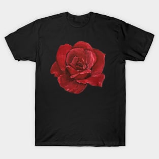 Red Painted Rose T-Shirt